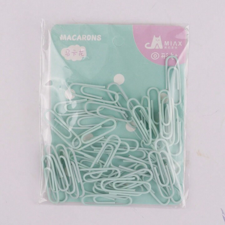 گیره کاغذ میاکس مدل Macarons بسته 40 عددی
