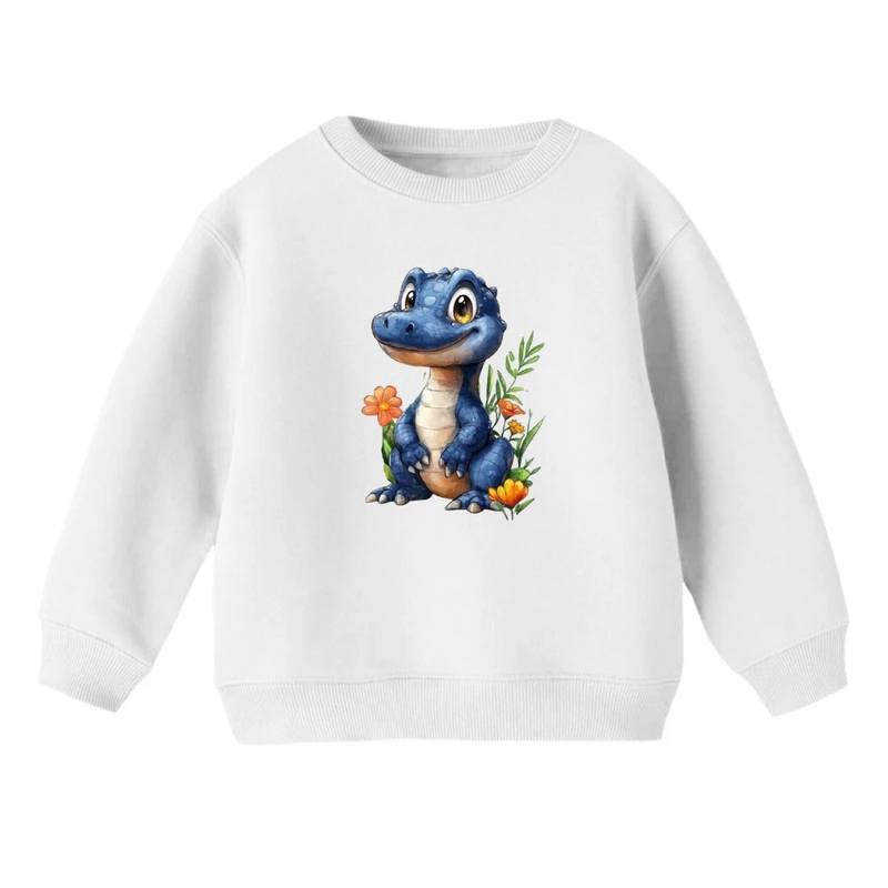 سویشرت بچگانه مدل دایناسور و گل 