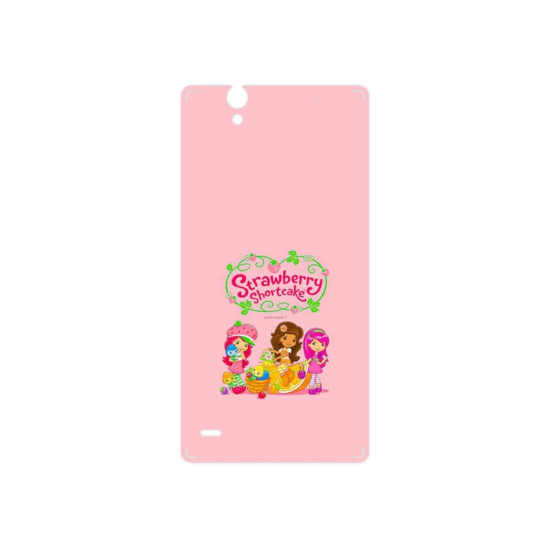 برچسب پوششی ماهوت مدل Strawberry Shortcake مناسب برای گوشی موبایل سونی Xperia C4