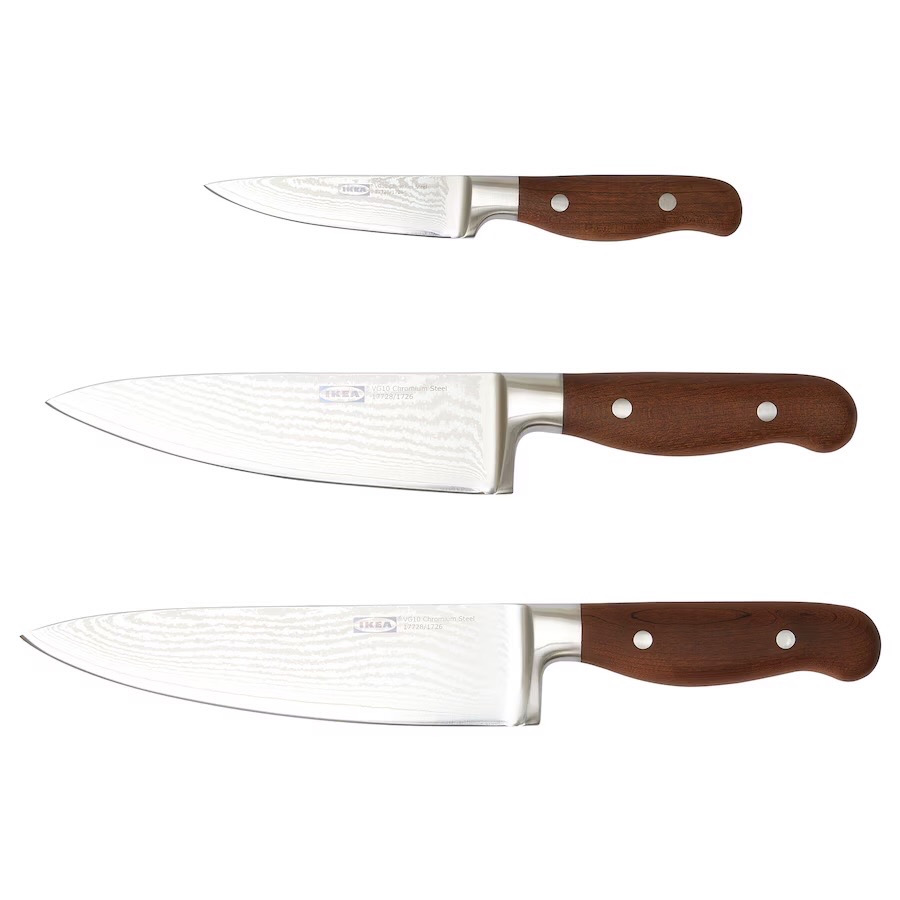 نکته خرید - قیمت روز چاقو آشپزخانه ایکیا مدل BRILJERA بسته 3 عددی خرید