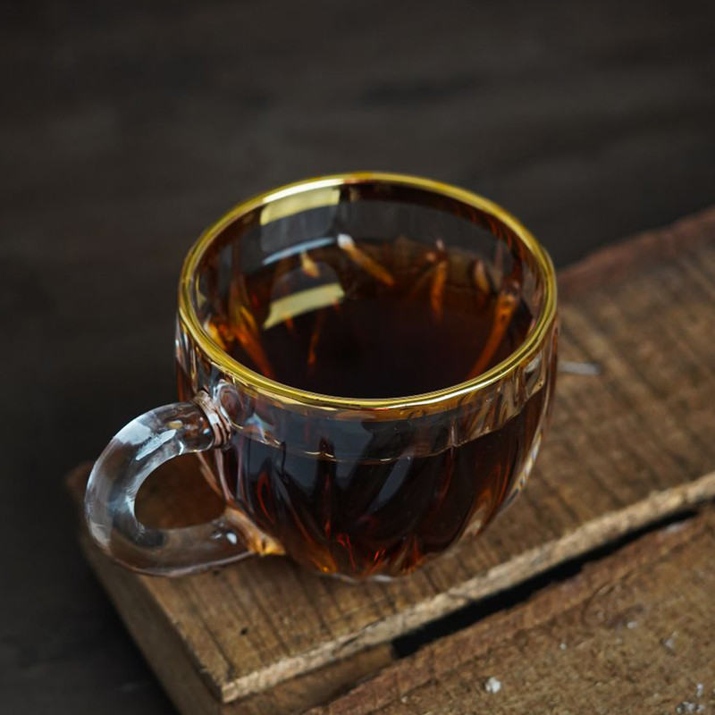 فنجان بلینک مکس مدل بامبو لب طلایی کد 115 بسته 6 عددی