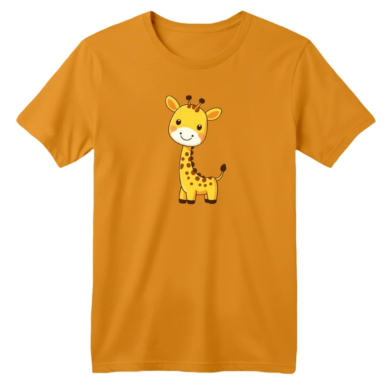 تی شرت آستین کوتاه بچگانه مدل زرافه کد 01