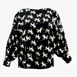 بلوز آستین بلند زنانه مدل تک شاخ