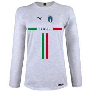 تی شرت آستین بلند زنانه مدل Italy Sefid کد MH1394