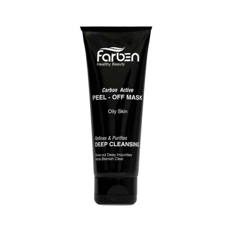 ماسک صورت فاربین مدل carbon active حجم 60 میلی لیتر