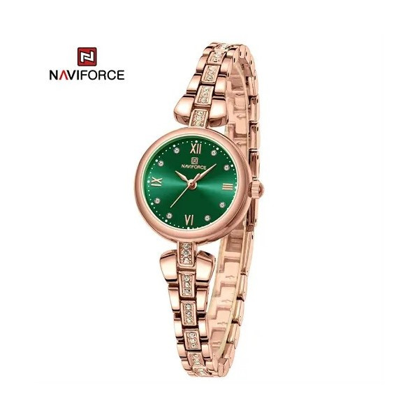 ساعت مچی عقربه ای زنانه نیوی فورس مدل NF5034RGGN