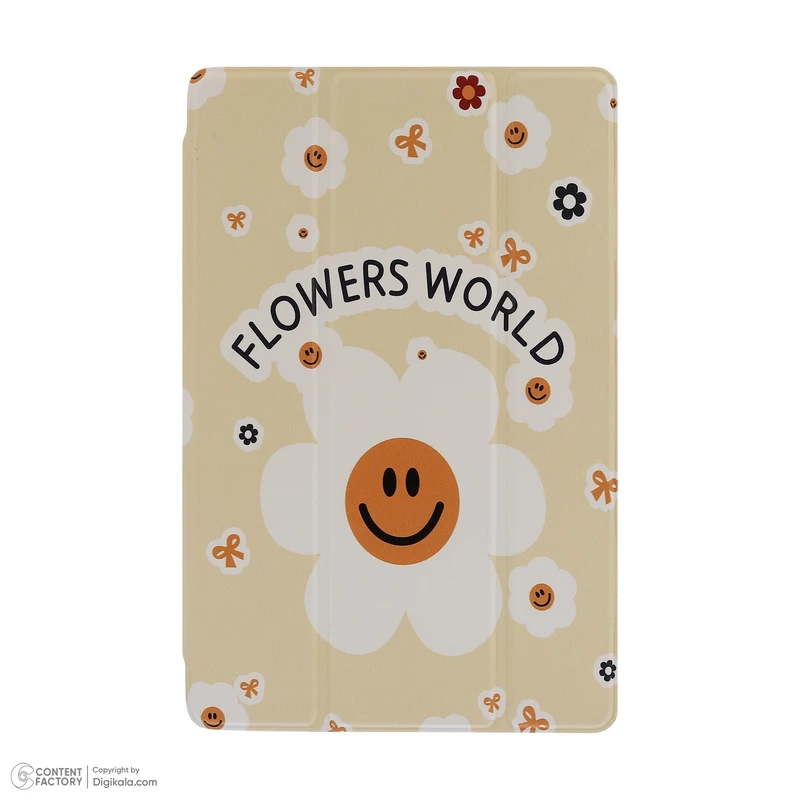کیف کلاسوری دی کیس مدل Flowers مناسب برای تبلت سامسونگ Galaxy Tab A7 Lite-8.7 Inch