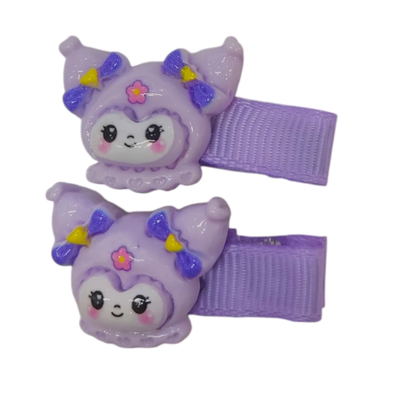 گیره مو دخترانه مدل انبری کرومی کد VEN-KOO03 بسته 2 عددی