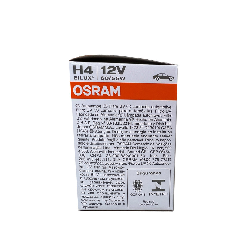 لامپ هالوژن خودرو اسرام مدل H4 6055 12V بسته دو عددی