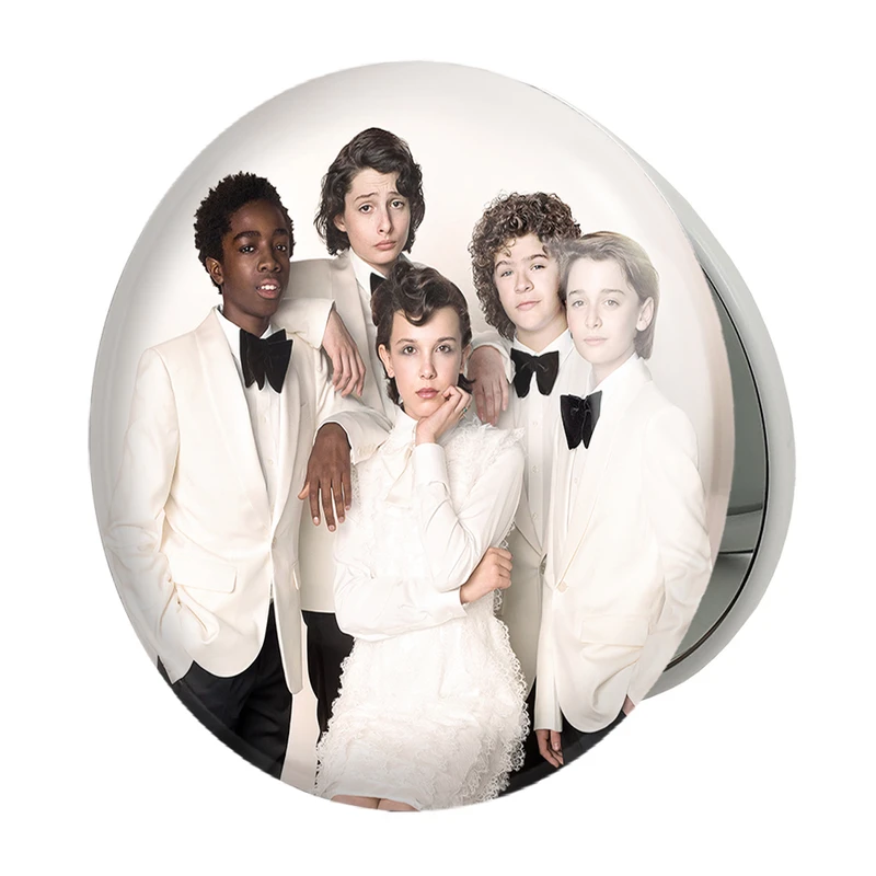 آینه جیبی خندالو طرح سریال استرنجر تینگز Stranger Things مدل تاشو کد 19338 