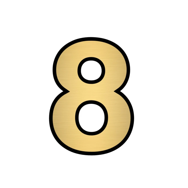 تابلو نشانگر  طرح پلاک واحد شماره 8 مدل تک