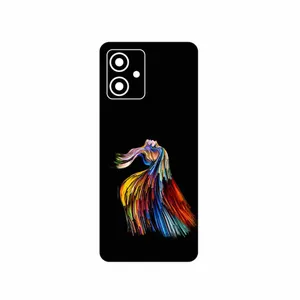 MAHOOT Rainbow Hair Digital Art Cover Sticker for Motorola Moto G54