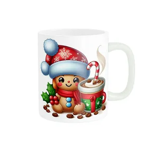 ماگ پادآفرین مدل زمستونی طرح کریسمس کد p2346