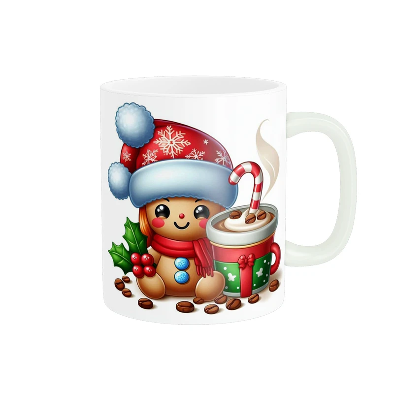 ماگ پادآفرین مدل زمستونی طرح کریسمس کد p2346