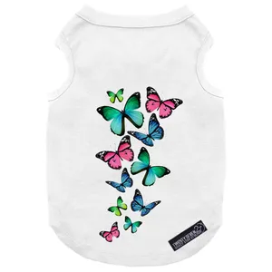 لباس سگ و گربه 27 طرح Butterfly Color کد MH906 سایز XL