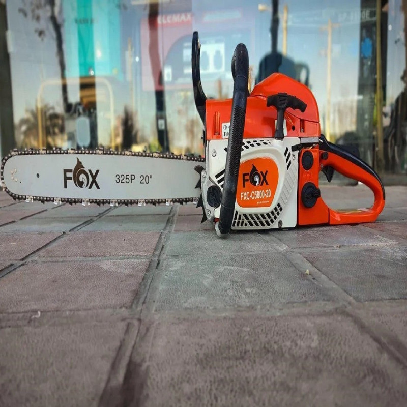 اره زنجیری بنزینی مدل FOX-5800-50cm