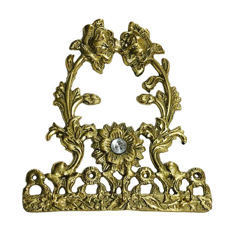 جا کلیدی برنجی طرح گل رز 