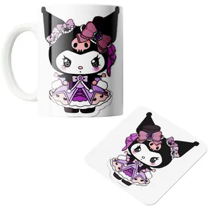 ماگ پاد آفرین مدل مدل کرومی کد z18 به همراه زیر لیوانی