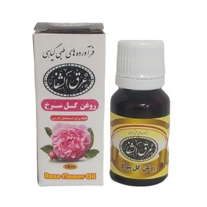 روغن بدن عرق الشفا مدل گل سرخ حجم 18 میلی لیتر