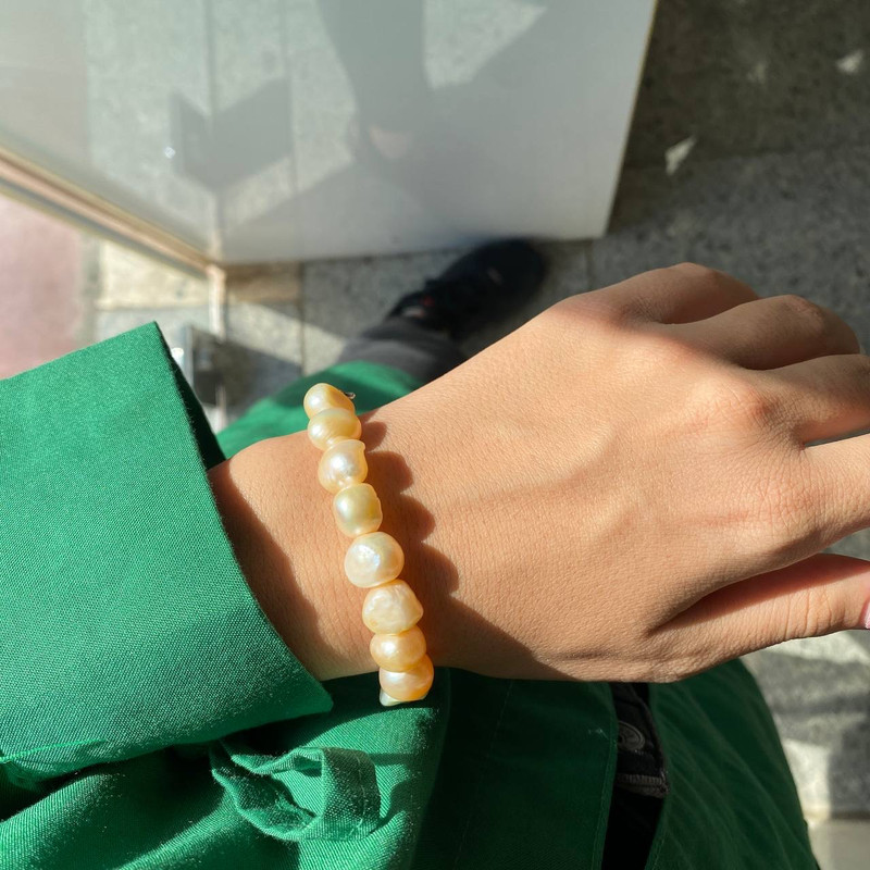 نیم ست نقره زنانه مدل مروارید طبیعی کد MO0024F