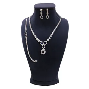 نیم ست نقره زنانه مدل لیا