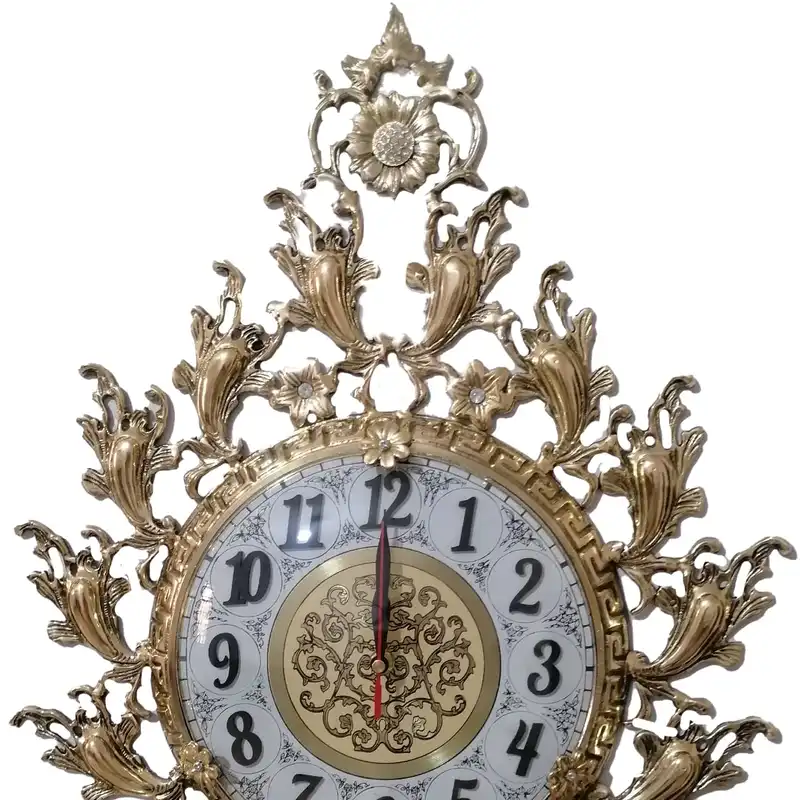 ساعت دیواری برنجی مدل شاهین