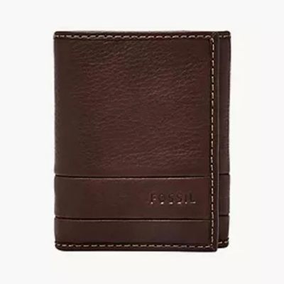 کیف پول مردانه فسیل مدل Lufkin Trifold