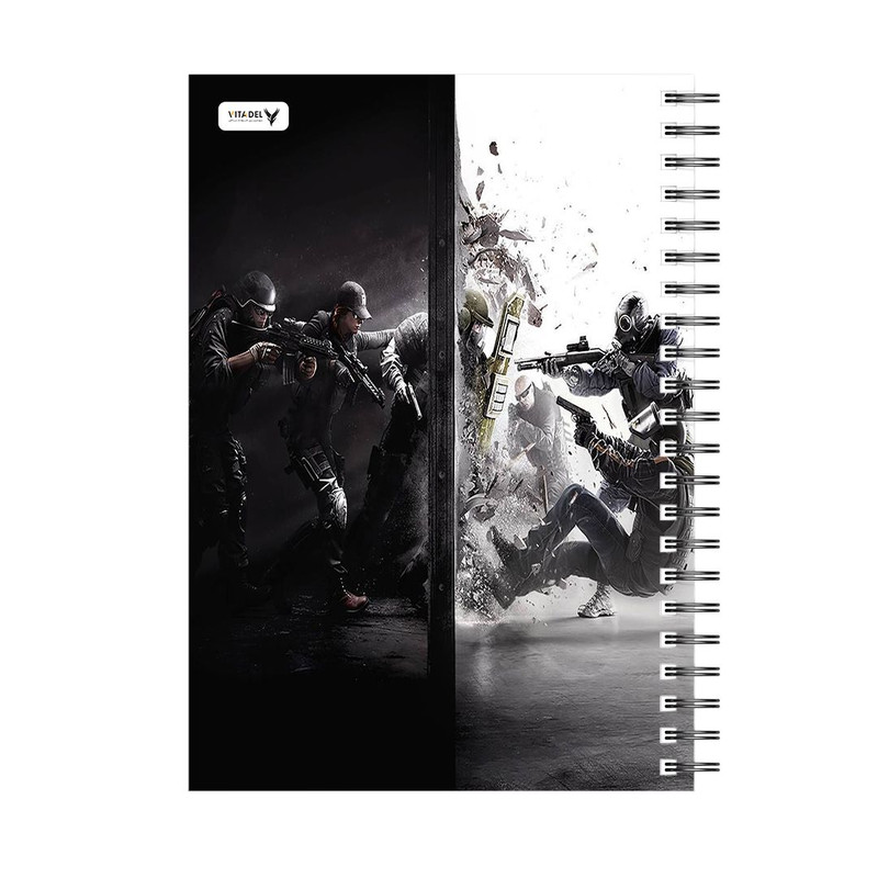 دفتر 120 برگ ویتادل طرح رنبوسیکس مدل 9