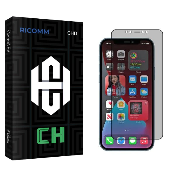 محافظ صفحه نمایش حریم شخصی ریکام مدل CH2 مناسب برای گوشی موبایل اپل iPhone 12 Pro Max