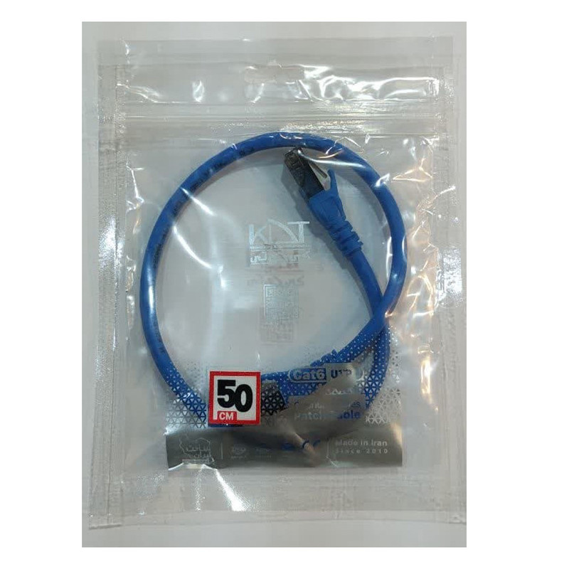 پچ کورد Cat6 کی دی تی مدل AWG24 طول 0.5 متر
