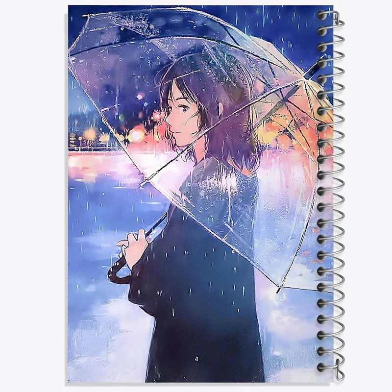 دفتر مشق 50 برگ خندالو مدل میتسویا میامیزو انیمه یورنیم Your Name کد 16268