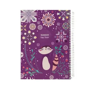 دفتر مشق 100 برگ پاپکو طرح Happy Raccoon کد PN-6170