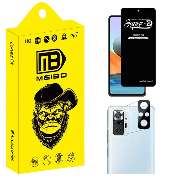 محافظ صفحه نمایش میبو مدل Clear SuperD مناسب برای گوشی موبایل شیائومی Redmi Note 10 Pro Max به همراه محافظ لنز دوربین