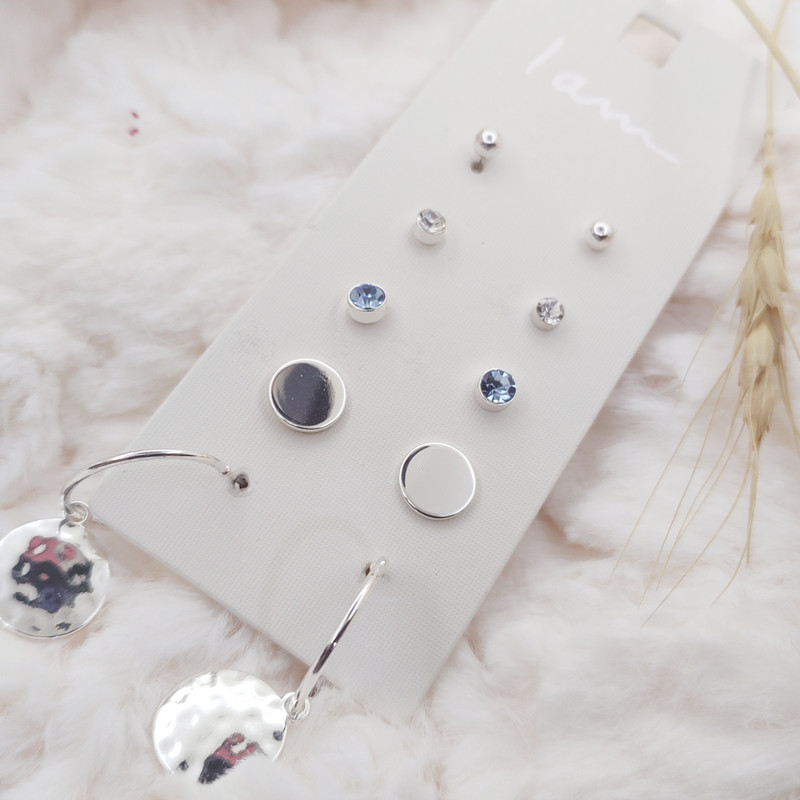 گوشواره زنانه آی ام مدل ترکیبی کد 950 مجموعه 5 عددی