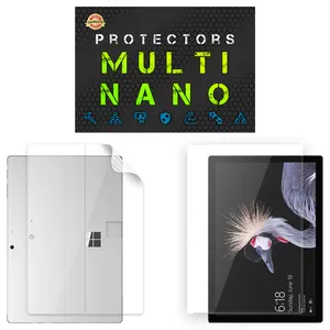 محافظ صفحه نمایش شفاف مولتی نانو مدل X-SFT مناسب برای تبلت مایکروسافت Surface Pro 7 Plus 12.3 inch به همراه محافظ پشت