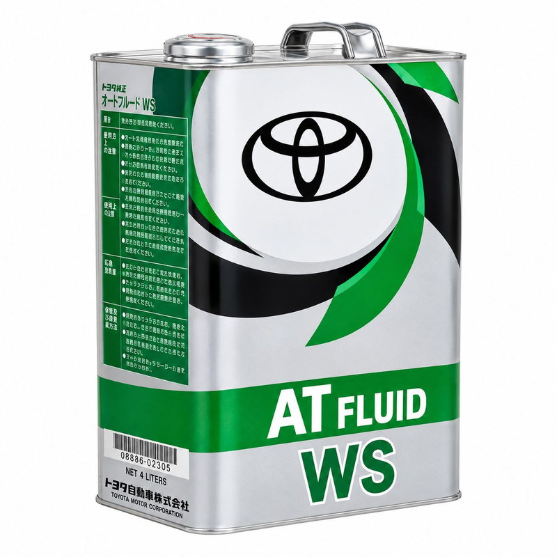 روغن گیربکس اتوماتیک تویوتا جنیون پارتس مدل ATF WS 08886-02305، مناسب برای گیربکس خودکار و تویوتا RAV4، حجم 4 لیتر