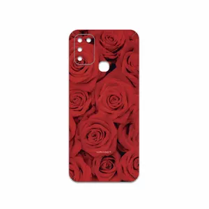 MAHOOT Red-Flower Cover Sticker for Infinix Hot 10 Play