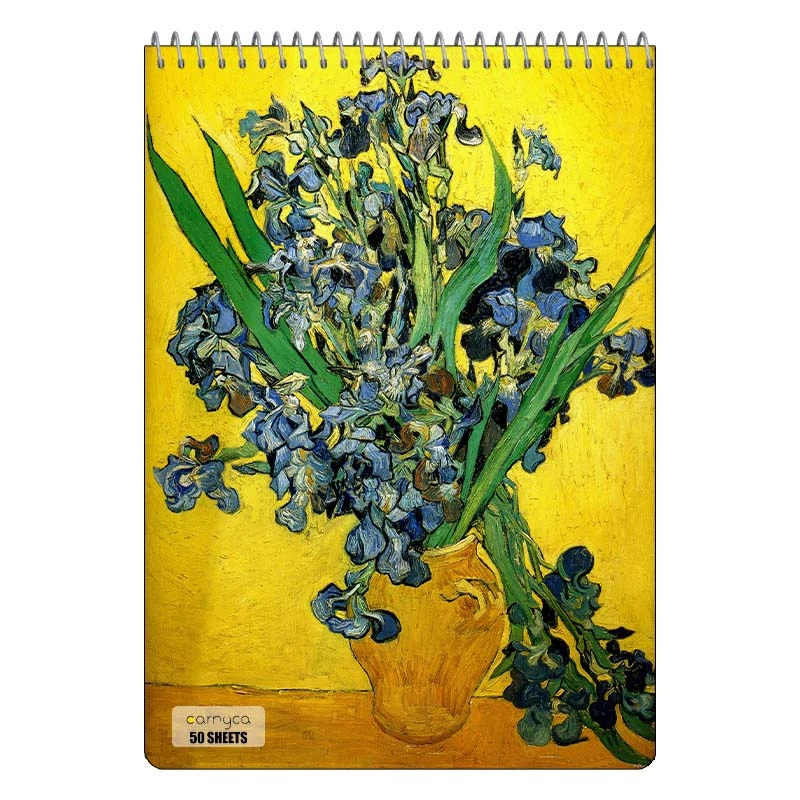 دفتر نقاشی 50 برگ سیمی کارنیکا طرح نقاشی های ون گوگ Van Gogh Paintings کد 10291
