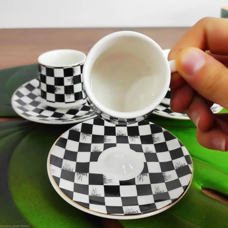 سرویس قهوه خوری 2 پارچه کد 1 مدل SHTAT1