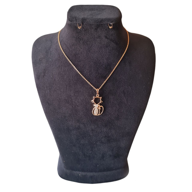 گردنبند دخترانه ژوپینگ مدل گربه گردنبند دخترانه ژوپینگ مدل گربه