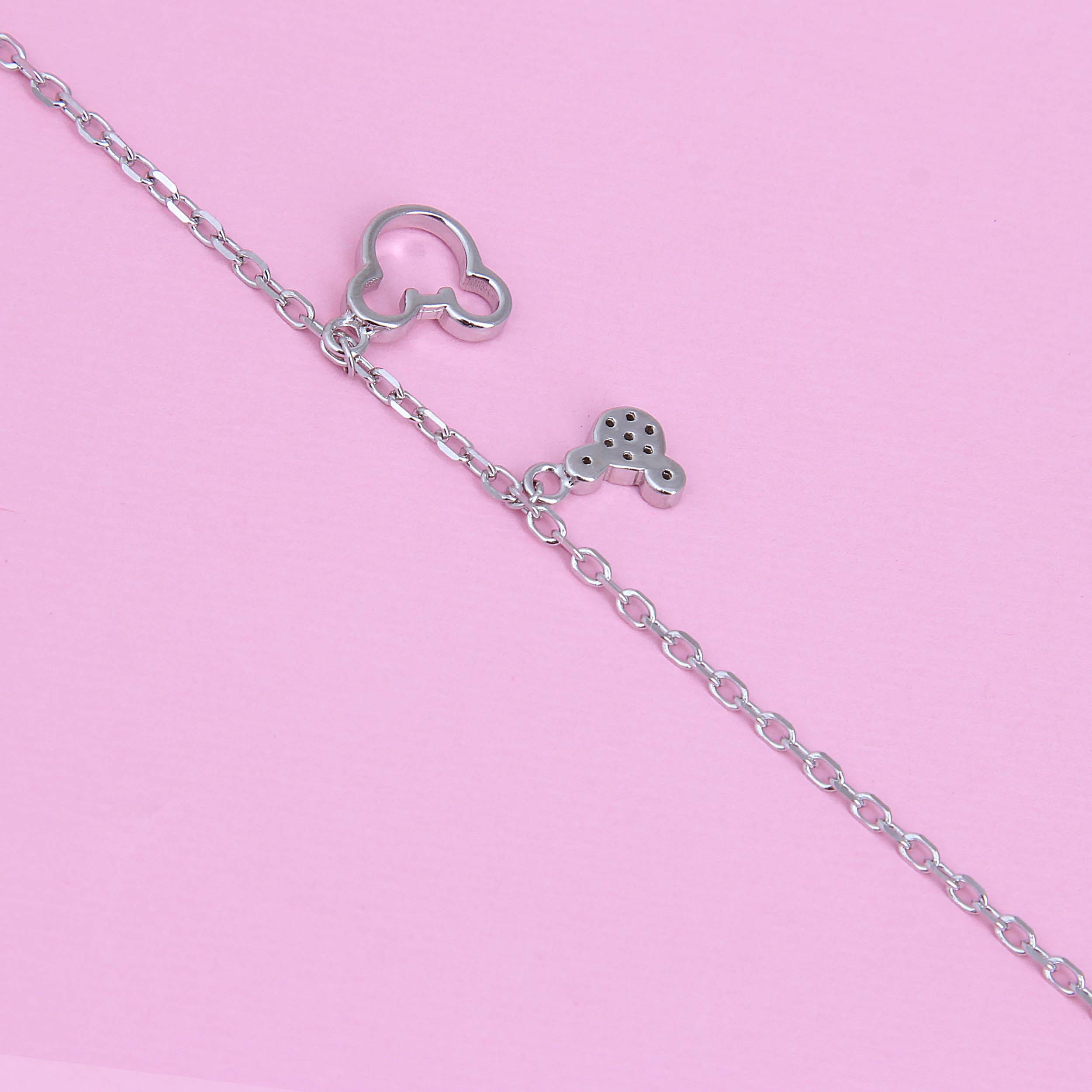 پابند نقره زنانه فانتزی بازرگانی میلادی کد DP_593