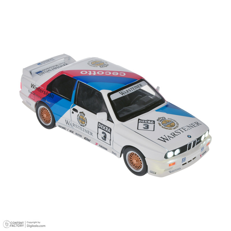 ماکت ماشین ناب سل مدل بی ام و رالی فلزی BMW E30 M3 به همراه جاسوییچی