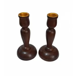 ست 2 تکه جاشمعی چوبی مدل 01038