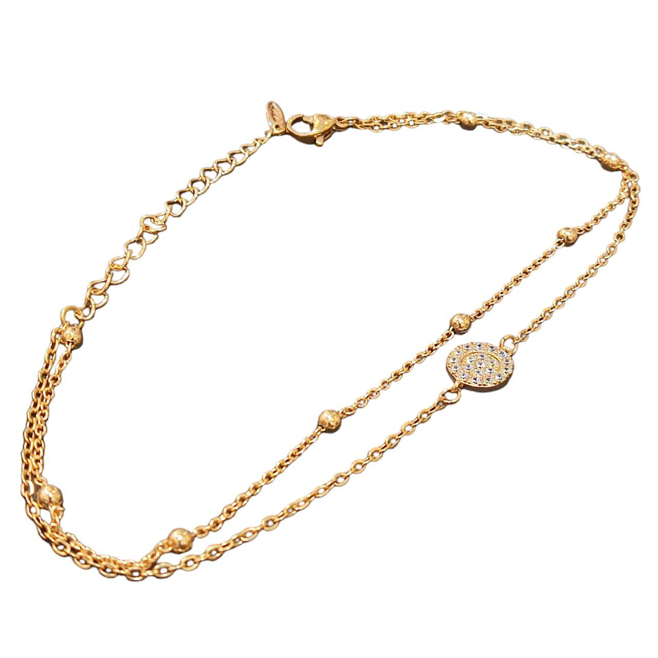 پابند زنانه ژوپینگ مدل دولاین دایره  کد VENUS-ZHOP05