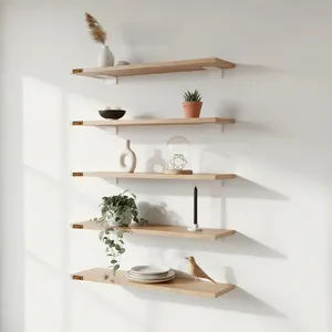 شلف دیواری دیزم مدل SLF_76O54_60 بسته 5 عددی