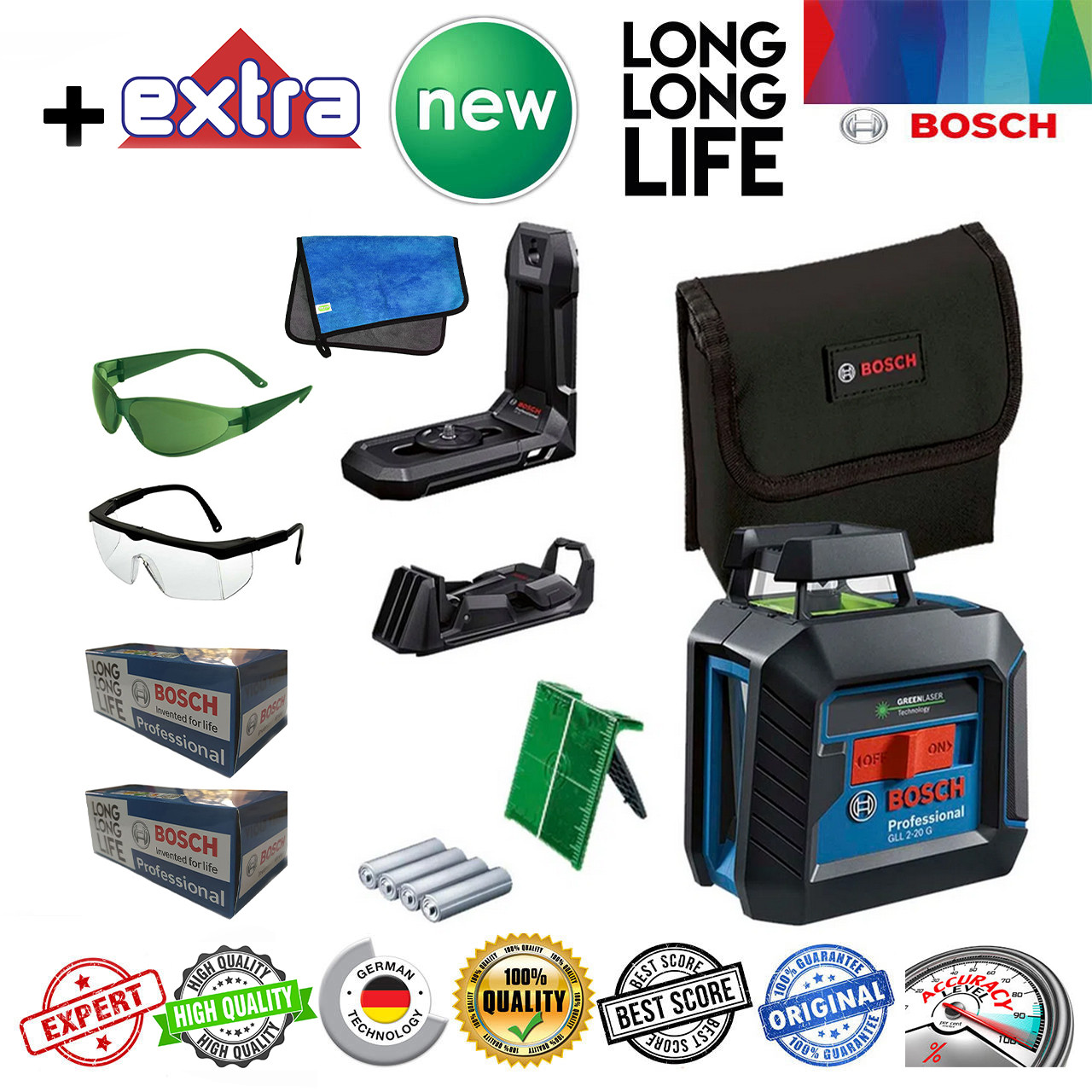 تراز لیزری بوش مدل Extra  360 ° - GLL 2-20 G