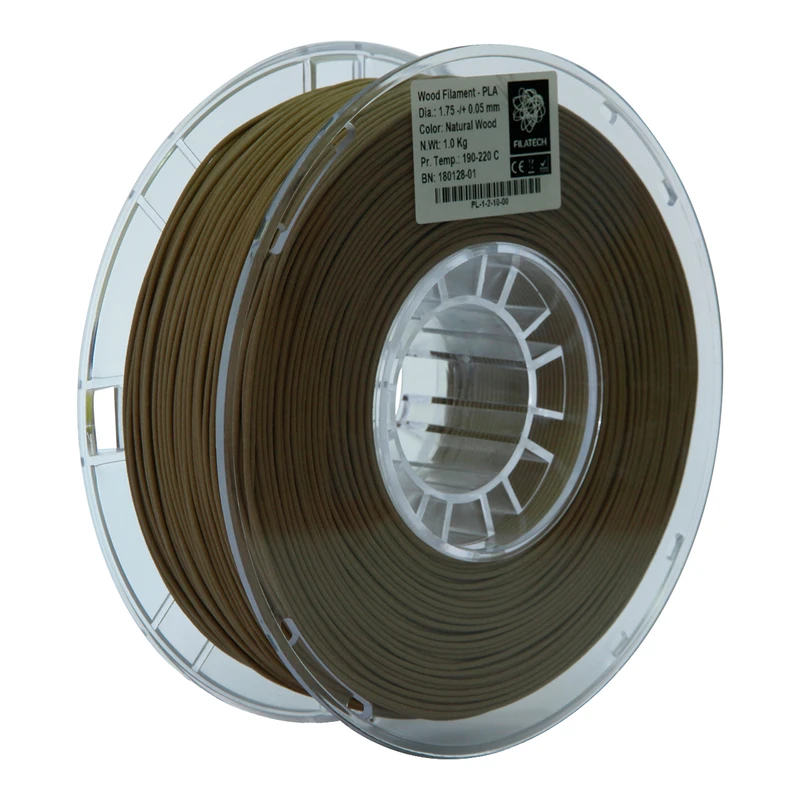 فیلامنت پرینتر سه بعدی Wood-PLA فیلاتک مدل PL121 قطر 1.75 میلی متر وزن 1 کیلوگرم