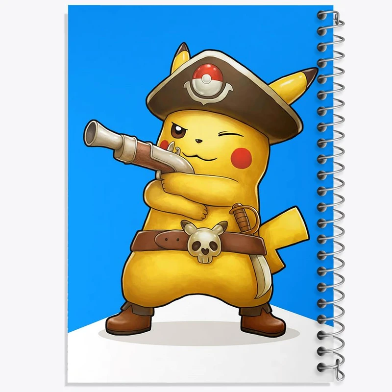 دفتر ژورنال نویسی 50 برگ خندالو مدل نقطه ای طرح پیکاچو انیمه پوکمون کد 17410