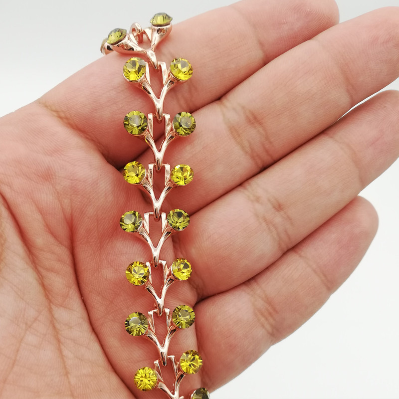 دستبند دخترانه مدل برگ abella دستبند دخترانه مدل برگ abella