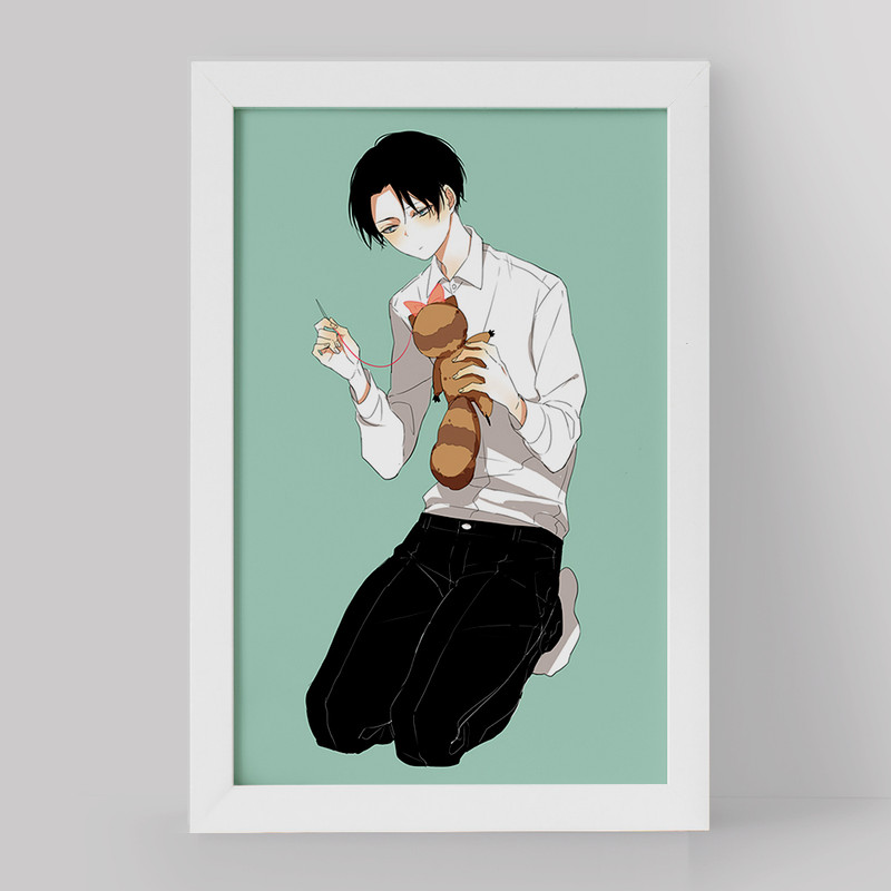 تابلو خندالو مدل لیوای اکرمن انیمه اتک آن تایتان Attack on Titan کد 18627